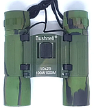 Бінокль портативний 10x25 Bushnell ARMY 100m/1000m складаний, для полювання, туризму, з чохлом, фото 3