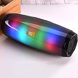 Бездротова Bluetooth-колонка з підсвіткою TG165C-LED-світловузика, USB, microSD, FM, Мікрофон Black, фото 3