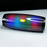 Бездротова Bluetooth-колонка з підсвіткою TG165C-LED-світловузика, USB, microSD, FM, Мікрофон Black, фото 7