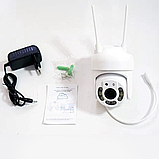 Вулична Wi-Fi камера відеоспостереження YHQ03S 2 Мп, PTZ, з нічним зніманням, віддалений доступ + Карта 32 Гб, фото 9