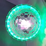 Диско куля музичний проєктор лампа в патрон E27 UFO-7203Bulb Bluetooth, USB, з пультом ДК, 220В, фото 6