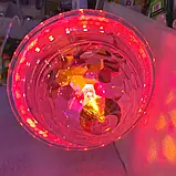 Диско куля музичний проєктор лампа в патрон E27 UFO-7203Bulb Bluetooth, USB, з пультом ДК, 220В, фото 7