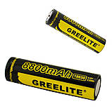 Акумуляторна батарея Li-ion Greelite 18650-8800mAh 4.2V 9,6WH, що заряджається літій-іонна в ліхтарик, фото 4