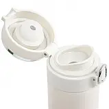 Термокухоль з індикатором температури SmartCup розумний термос 420 мл, неіржавка сталь, кнопка відкривання White, фото 5