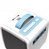 Портативний світлодіодний проектор kid's Story Q2 мультимедійний+штатив 2м+AnyCast WiFi Блакитний, фото 2