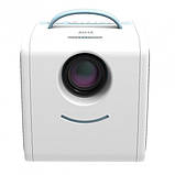 Портативний світлодіодний проектор kid's Story Q2 мультимедійний+штатив 2м+AnyCast WiFi Блакитний, фото 5