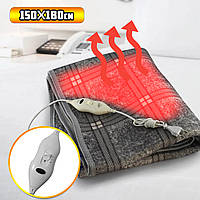 Электропростынь покривало Grey Cells 150*180 зігріваюча електрична простирадла, покривало грілка