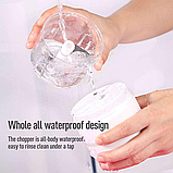 Соковичавниця електрична Domotec 5220MS 600W, 500 мл, 2 швидкості + акумуляторний подрібнювач, фото 7