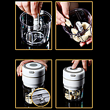 Соковичавниця електрична Domotec 5220MS 600W, 500 мл, 2 швидкості + акумуляторний подрібнювач, фото 9