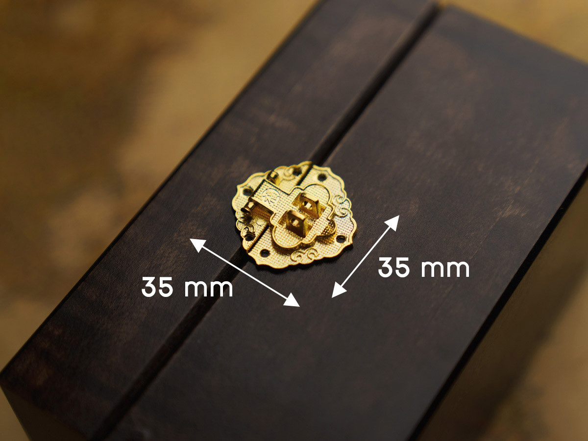 Замок. Колір "золото". 35х35мм, фото 1