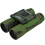 Бінокль портативний 10x25 Bushnell ARMY 100m/1000m складаний, для полювання, туризму, з чохлом + Годинник, фото 7