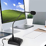 Професійний мікрофон гусяча шия 412MX-C настільний, для конференцій, блогерів, стримів, запису, фото 3