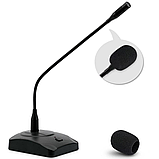 Професійний мікрофон гусяча шия 412MX-C настільний, для конференцій, блогерів, стримів, запису, фото 6