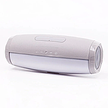 Бездротова Bluetooth колонка з підсвічуванням TG165C-LED світловузика, USB, microSD, FM, Мікрофон Grey, фото 7
