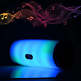 Бездротова Bluetooth колонка з підсвічуванням TG165C-LED світловузика, USB, microSD, FM, Мікрофон Grey, фото 8