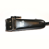 Машина для стрижки волосся провідна Gemei 811GM регулювання довжини стрижки, 4 насадки Чорний, фото 6