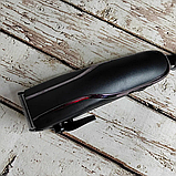 Машина для стрижки волосся провідна Gemei 811GM регулювання довжини стрижки, 4 насадки Чорний, фото 9