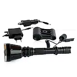 Ручний ліхтар із піддульним кріпленням XBalog BL-Т6L2, ліхтарик тактичний, 3 акумулятори Чорний, фото 4