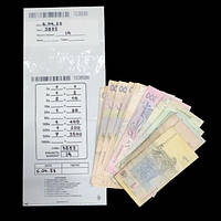 Пакет для інкасації з відривним талоном 130х190+40 мм