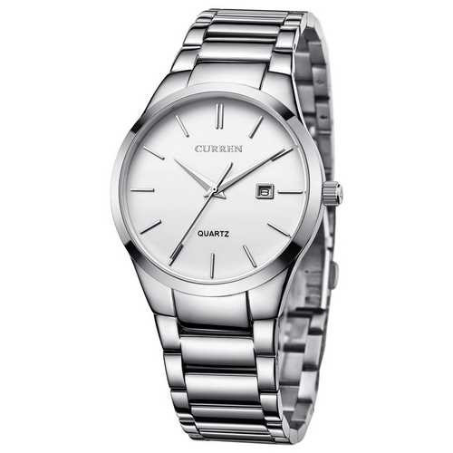 Чоловічий годинник Curren 8106 Silver-White (1008-0224)