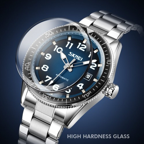 Чоловічий годинник Skmei 9232SSIBU Silver/Blue-steel strap (1080-2351), фото 1