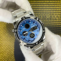 Чоловічий годинник Skmei 1389BU Silver-Black-Blue (1080-0246)