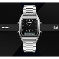 Чоловічий годинник Skmei 1220SIBK Silver-Black (1080-1754)