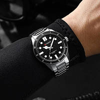 Чоловічий годинник Curren 8450 Silver-Black (1008-0443)