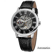 Чоловічий годинник Forsining 8099 Automatics Black-Silver-Black (1059-0290)
