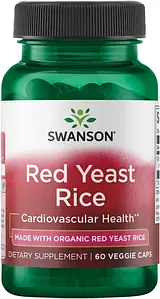Червоний дріжджовий рис Swanson Red Yeast Rice 600 мг 60 капс.