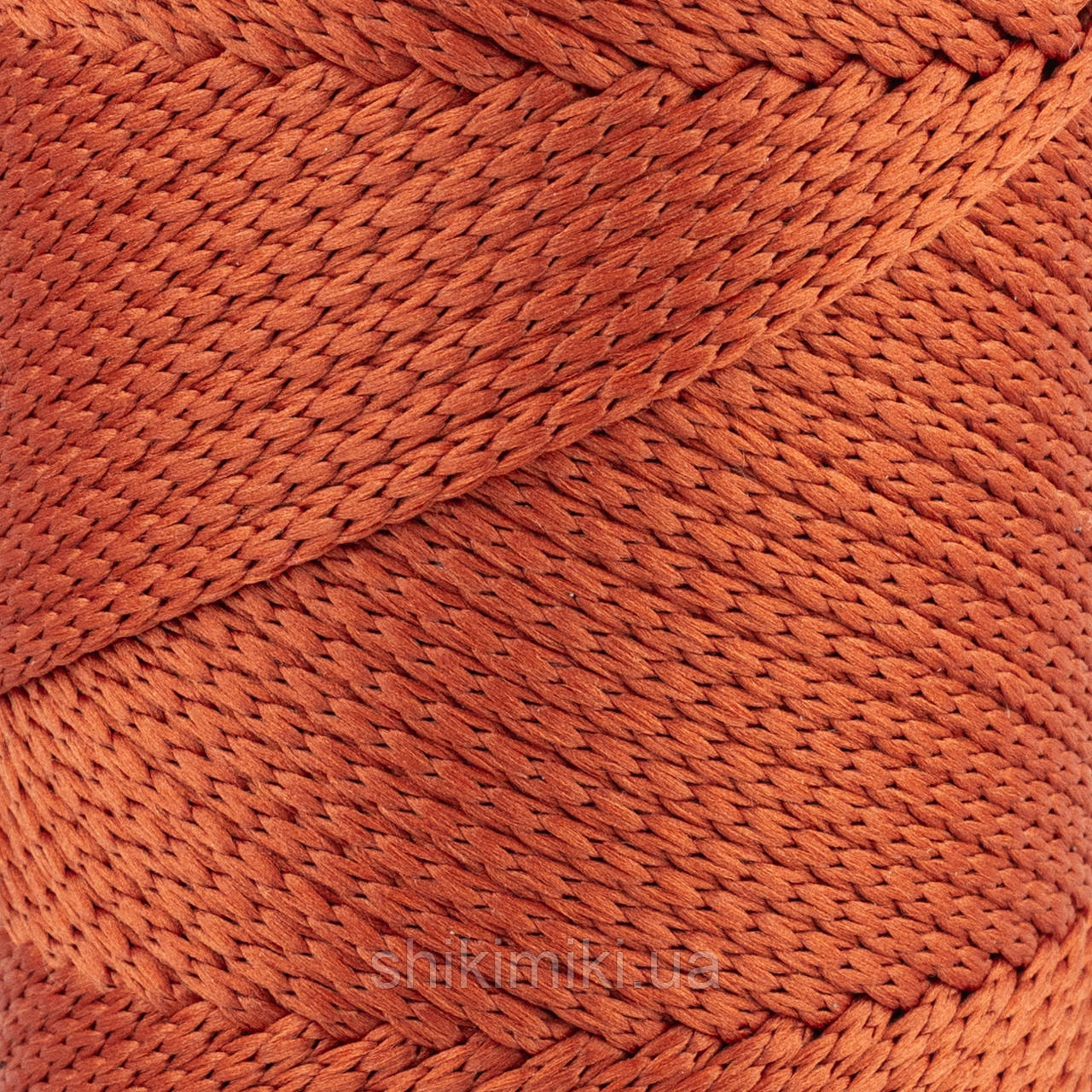 Шнур поліефірний Matte Macrame 3 mm, колір Теракотовий