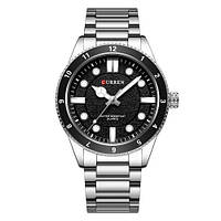 Чоловічий годинник Curren 8450 Silver-Black (1008-0443)