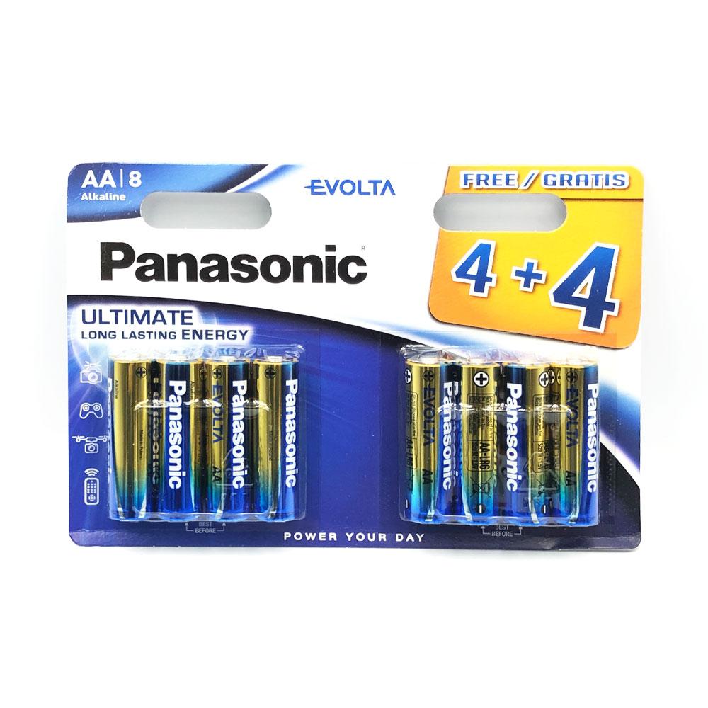 Батарейки AA (LR6) Panasonic Evolta Alkaline (1.5v) 8шт.