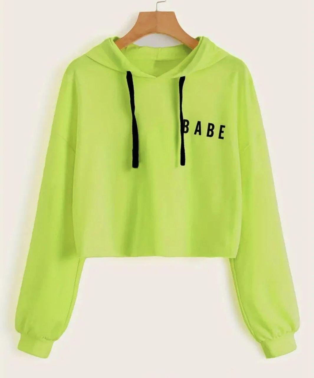 Жіноче яскраве  худі  з принтом Babe