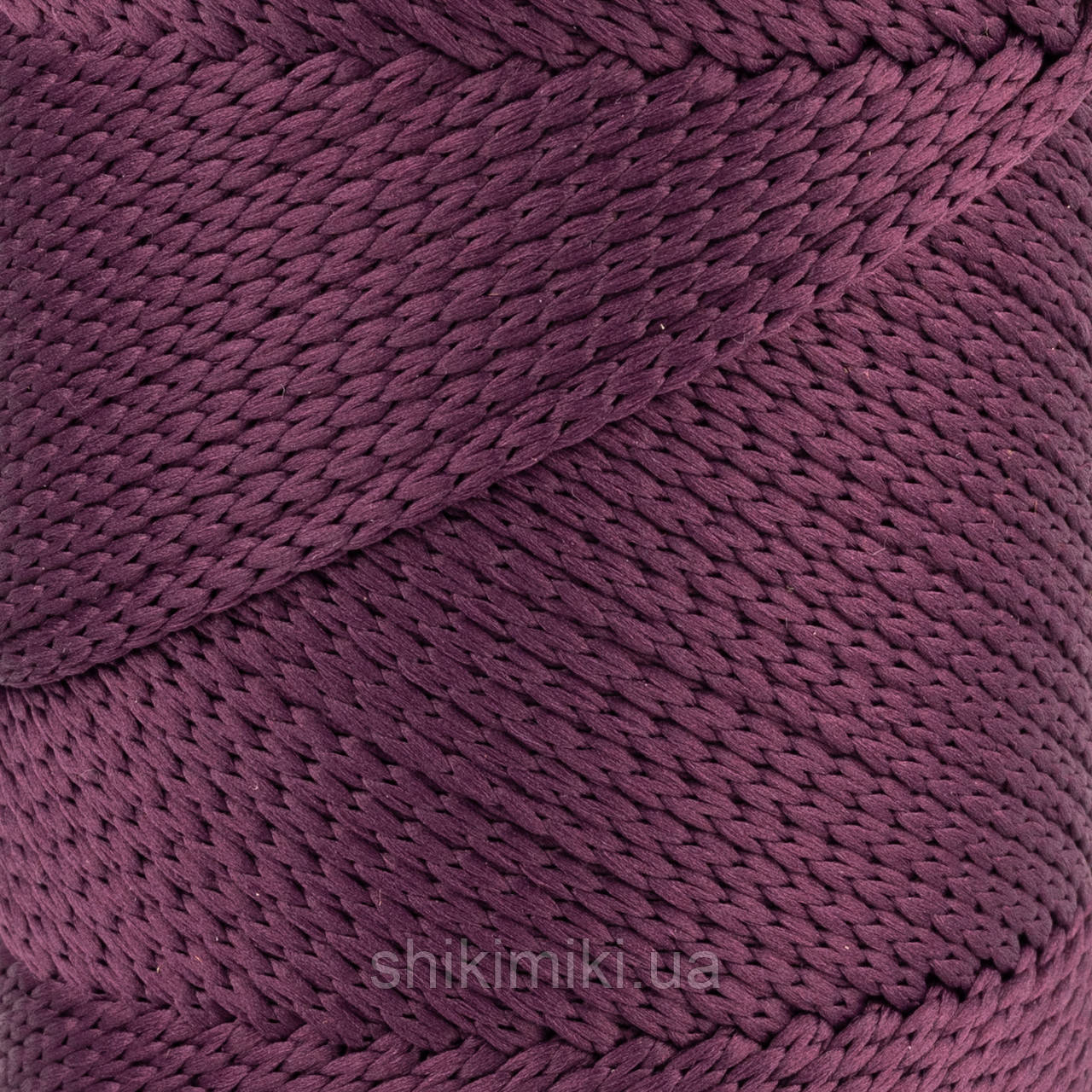 Шнур поліефірний Matte Macrame 3 mm, колір Ожиновий, фото 1