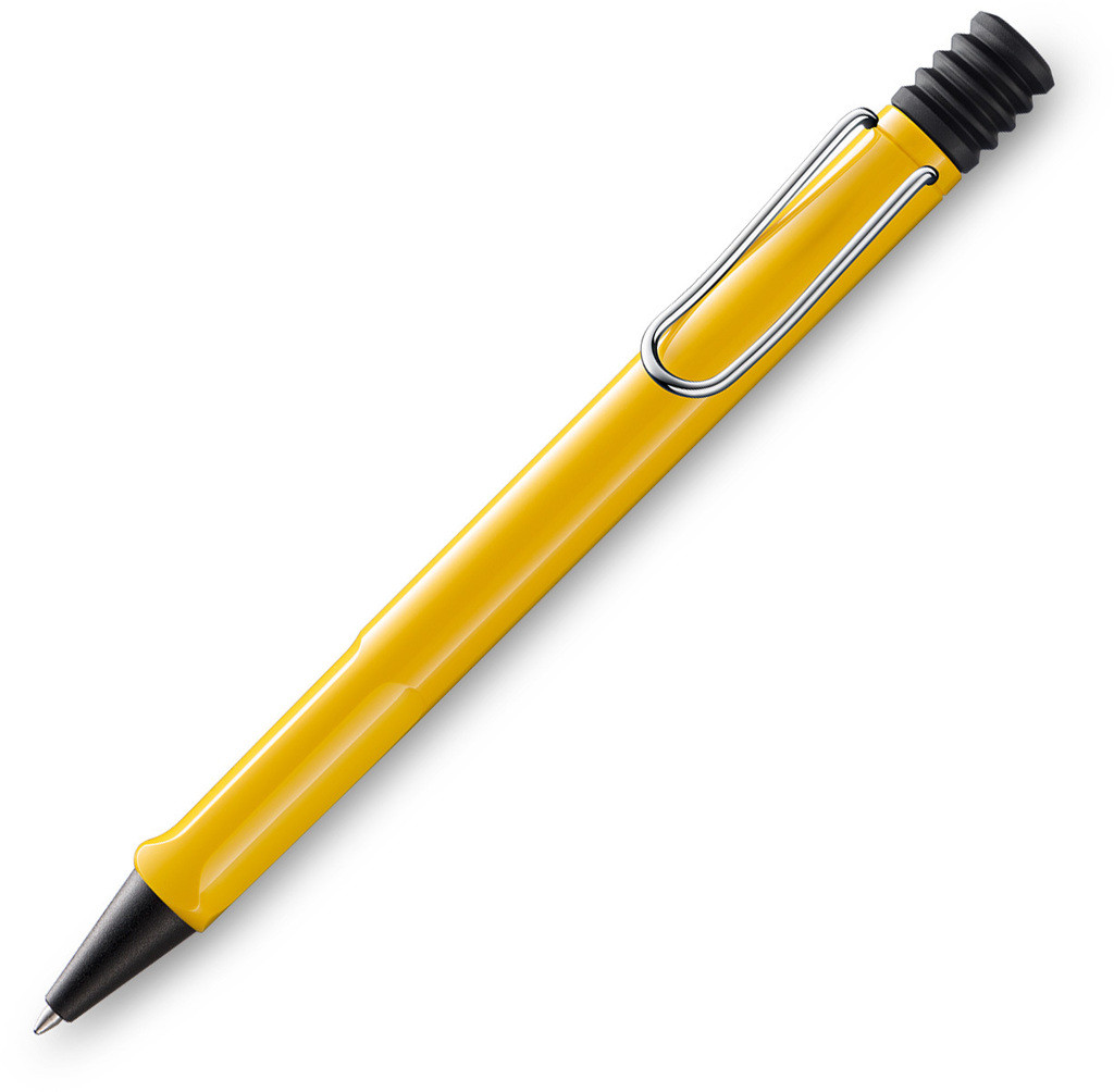 Ручка кулькова Lamy Safari жовта M16 синій стрижень (4000896)