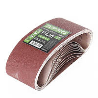 Стрічка шліфувальна нескінченна Apro P120 75x457 мм 10 шт.