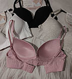 Жіночий топ бюстгальтер рубчик з чашкою тонка бретель чашка В/С 4 кольори, фото 6