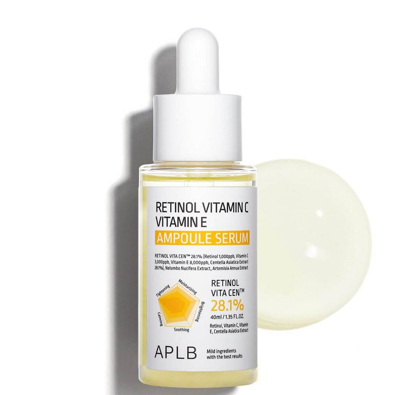 Ампульна сироватка з ретинолом та вітамінами С та Е APLB Retinol Vitamin C Vitamin E Ampoule Serum 40 мл.