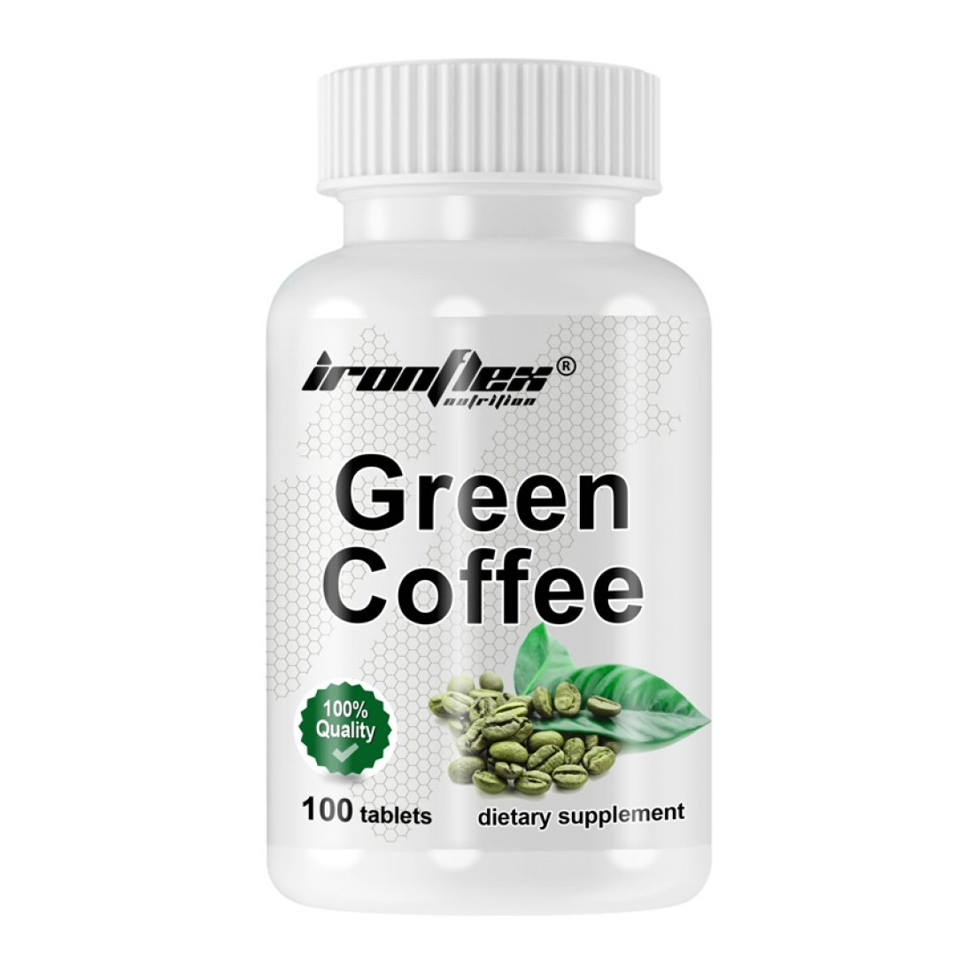 Натуральна добавка IronFlex Green Coffee, 100 таблеток