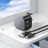 Мережний зарядний пристрій Hoco CS34A 2USB QC 18W+USB Hoco CS34A Rayo QC3.0 Type-C, фото 6