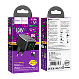 Мережний зарядний пристрій Hoco CS34A 2USB QC 18W+USB Hoco CS34A Rayo QC3.0 Type-C, фото 3