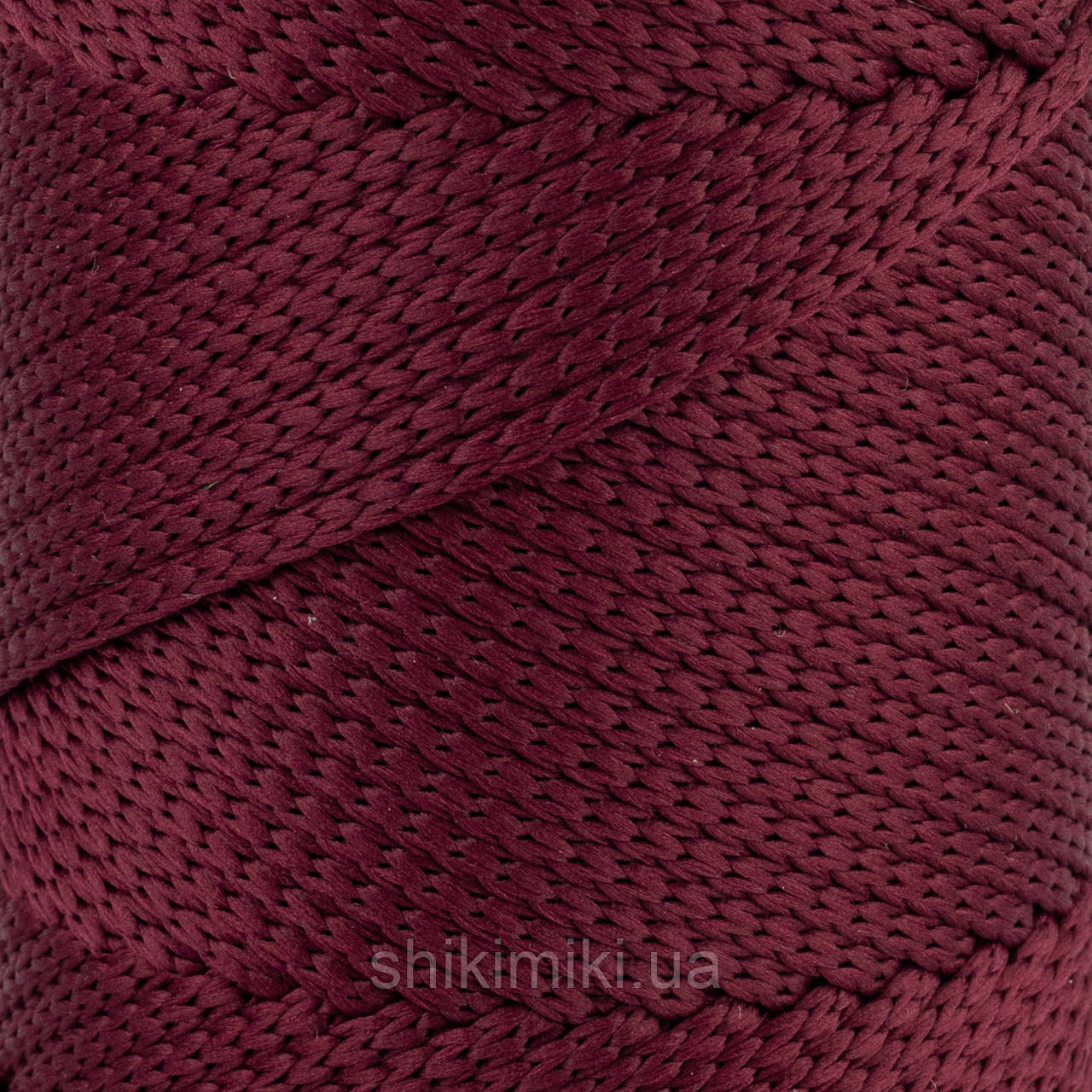 Шнур поліефірний Matte Macrame 3 mm, колір Марсала