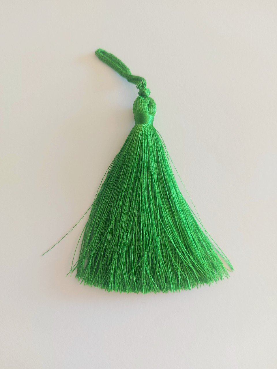 Пензлик ( Пензлик) декоративний текстильний Кітіця декоративний мала 7 см зелений 1 шт.