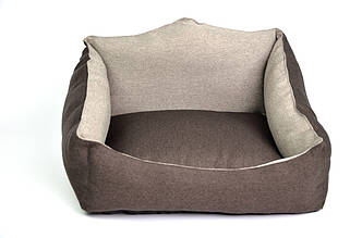 Лежанка для собак кішок маленьких середніх великих порід м'яке місце подушка Беж