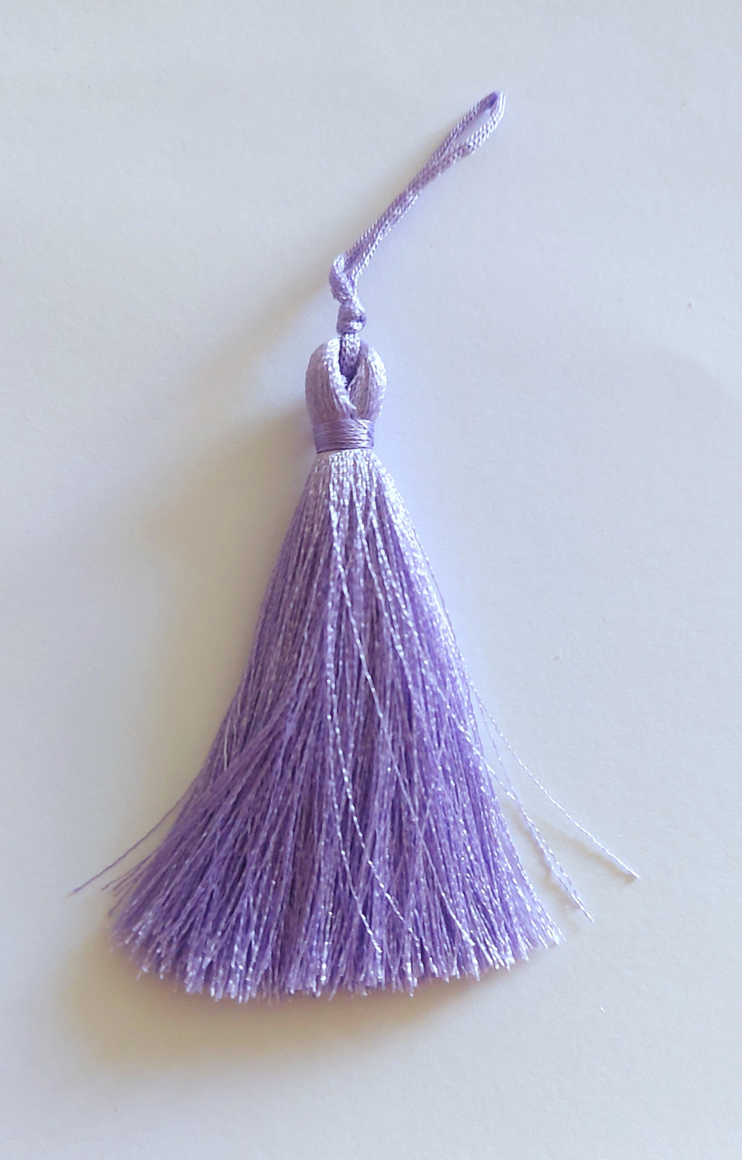 Пензлик ( Пензлик) декоративний текстильний Кітіця декоративний мала 7 см бузкова 1 шт.