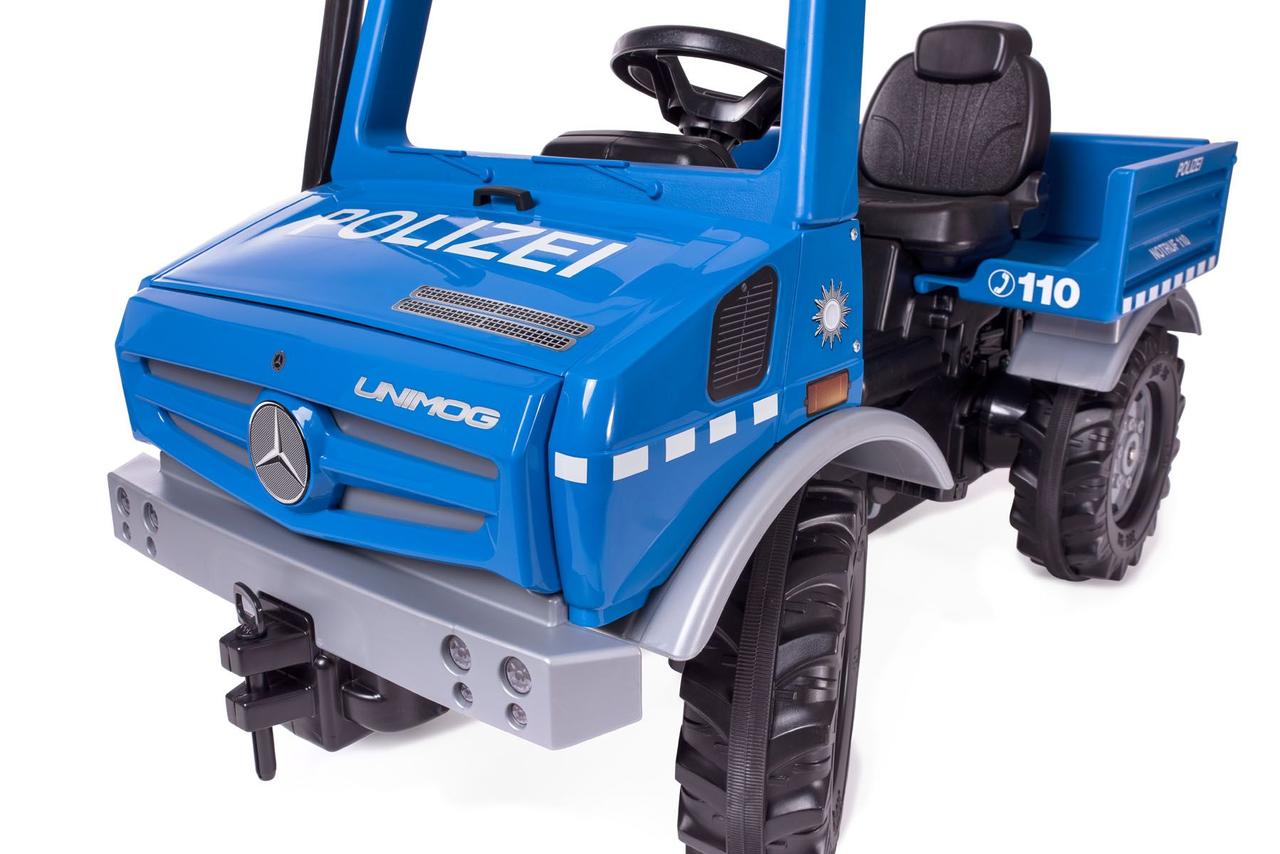 Дитячий автомобіль на педялях Mercedes-Benz Unimog Police Rolly Toys 038251