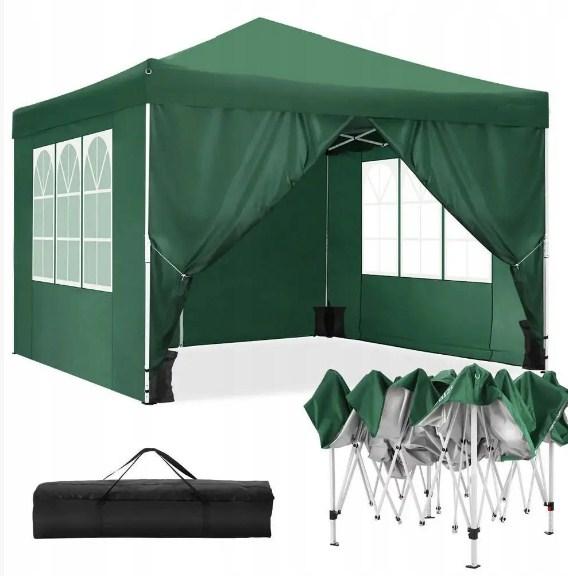Павільйон садова альтанка 3 × 3 м, зелений FGZ-033-4, фото 1