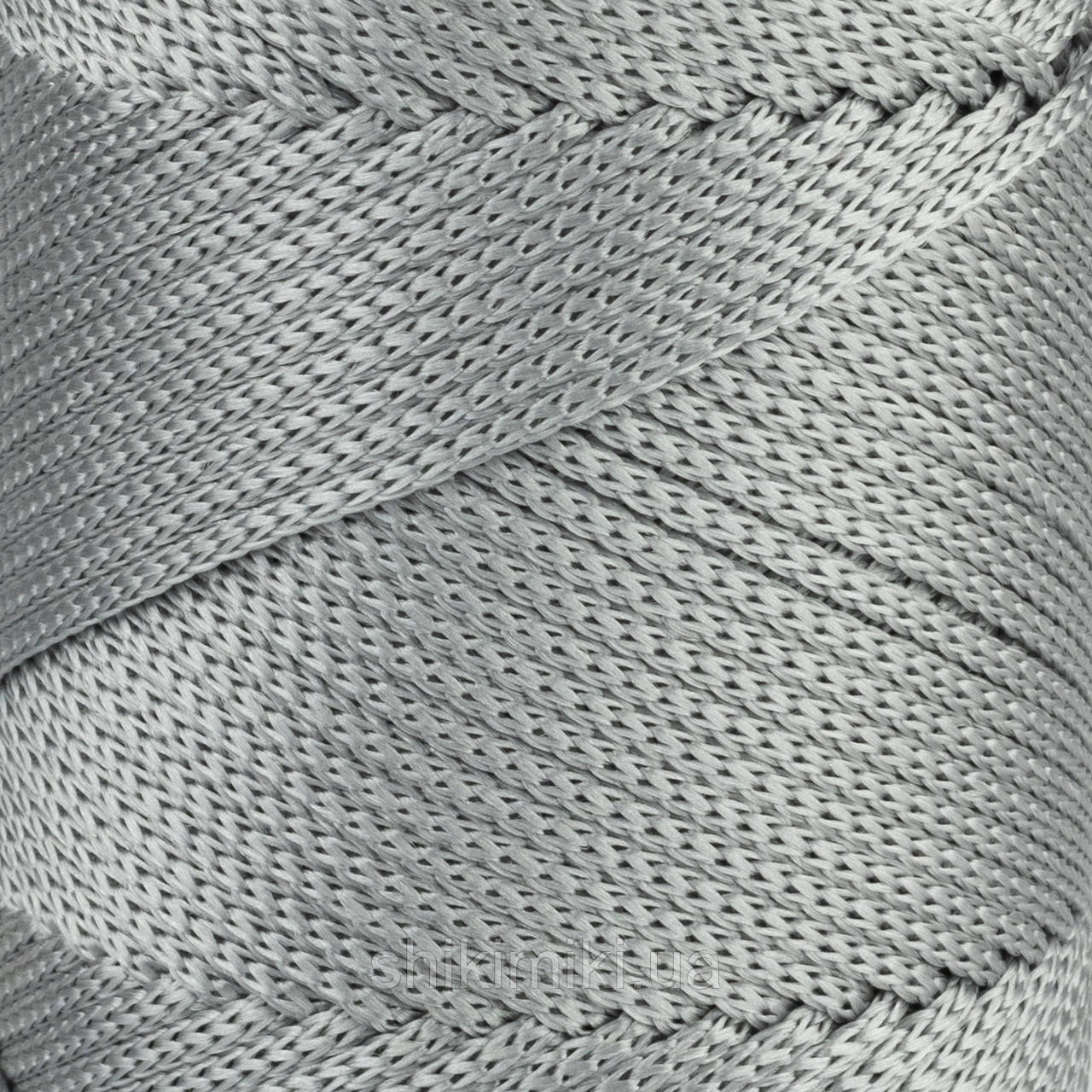 Трикотажний шнур поліпропіленовий PP Macrame Mini, колір Сталевий