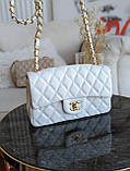 Жіноча сумка Chanel Classic біла, фото 5